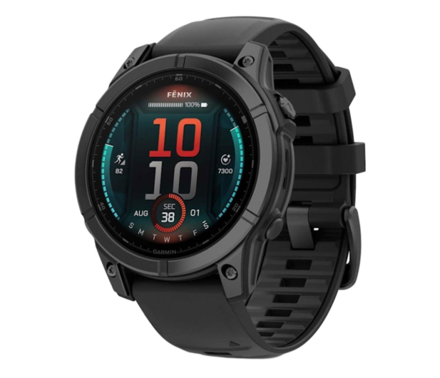 GARMIN Fenix E 47mm Szaro-czarny (010-03025-01) - 1277072 - zdjęcie